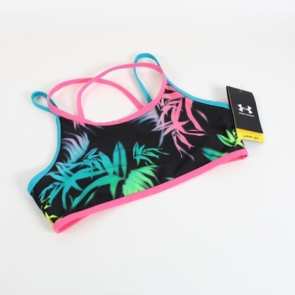 Under Armour Kids Bralette Top, Size 14, NWT - Picture 1 of 8